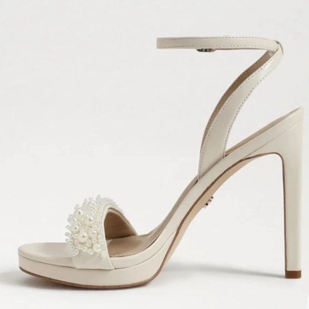 Sam Edelman Jade Pearla Embellished Women's High Heel Sandals Size 9.5 - Picture 2 of 9